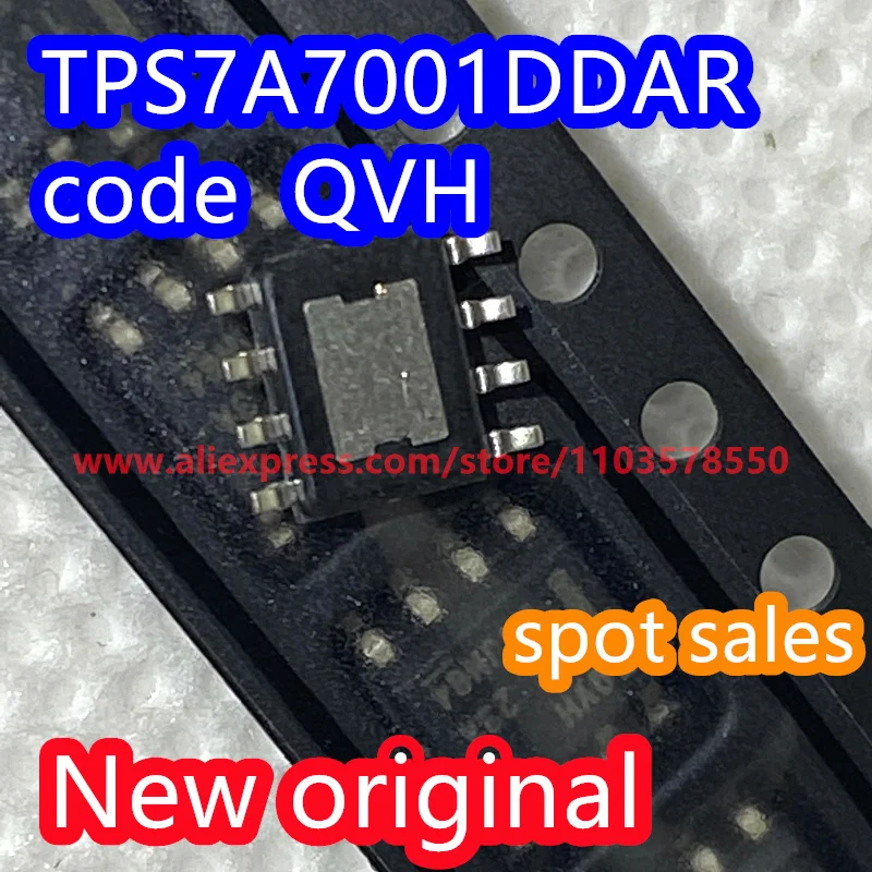 10PCS 100% New original TPS7A7001DDAR package SOIC-8 adjustable low-voltage voltage regulator chip TPS7A7001DDA code QVH