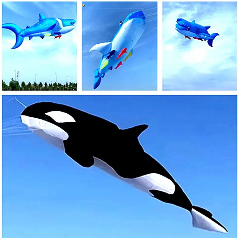 

Free shipping shark large kites sting ray inflatable kite weather vane windsock inflatable pendants outdoor toy Socks popit fun