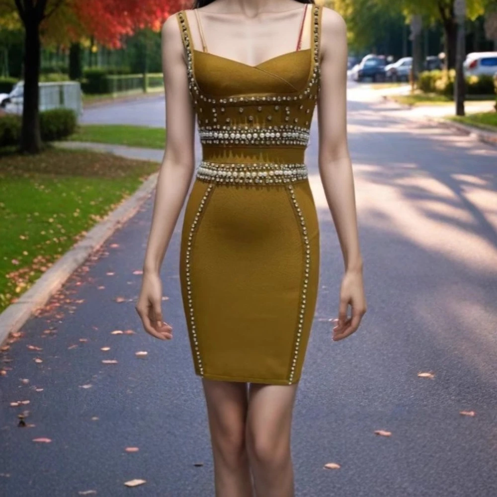 Customized Jersey Straight Mini Homecoming Dresses with Fashion Beads Crystal Sleeveless Women Spaghetti Strap Prom Gowns