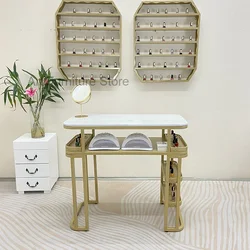 Mesa de manicura para salón profesional, muebles de belleza para manicura, sala de estar, Simple, auxiliar, LJ50MT