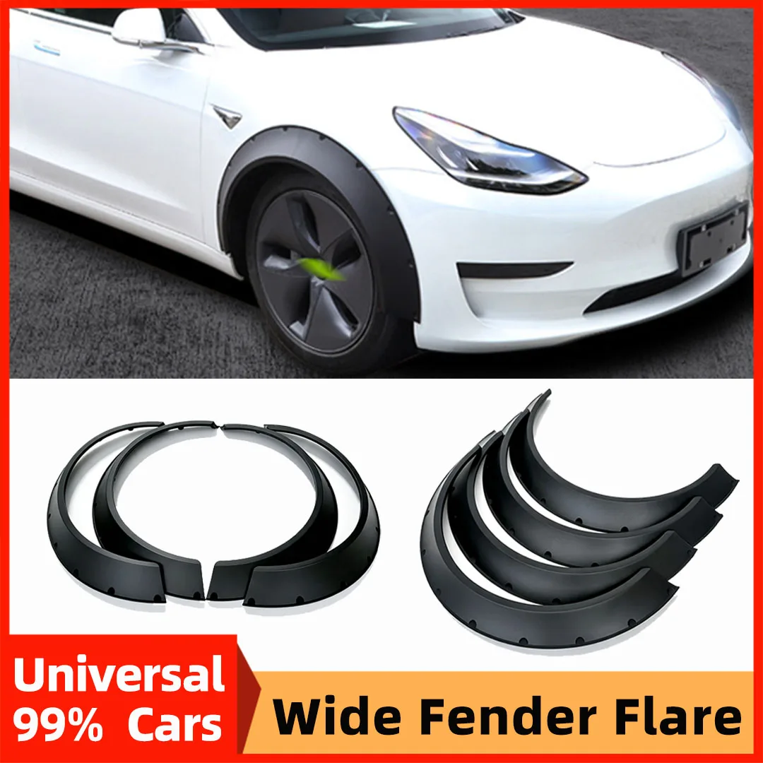 Universal Wheel Arch Molding Kit Trim Fender Flares Eyebrow For 99% Car Sedan SUV Pickup like Honda Fit Kia Tesla Hyundai Tuning