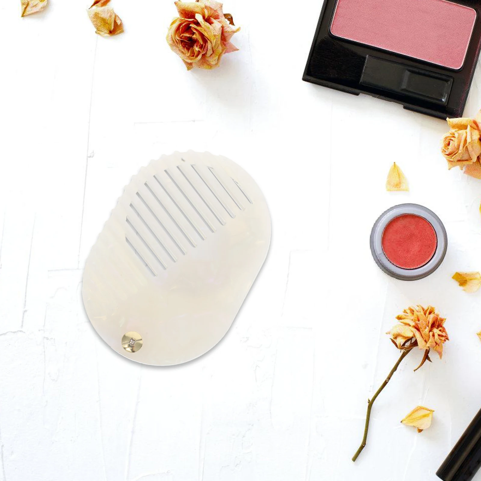 

Mirror Hair Brush Comb Set For Women Mini Compact Styling Tool Portable Travel Pocket Hair Care Accessory Acetate Glass