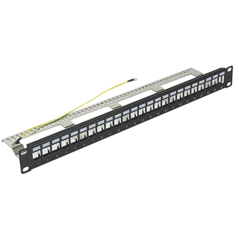 24-Port Blank Patch Panel Empty 1U 19