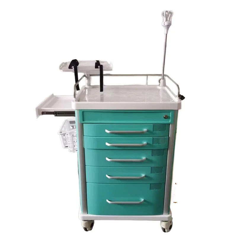 

Modern Design Medical Emergency Trolley with ABS Steel Metal Materials Manufacturer's Supply Quotation for Hospital Use