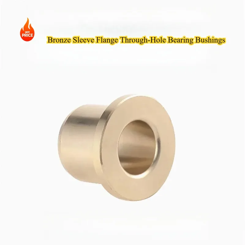 Powder Metallurgy Oil Containing Copper Sleeve Bronze Sleeve Flange Through-Hole Bearing Bushings M5-M13