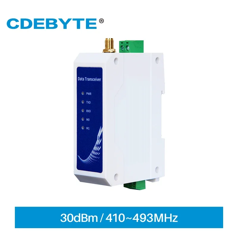 LoRa SX1262 Modbus Modem RS485 433Mhz 470Mhz 30dBm 10km Anti-interference Wireless Radio Station CDEBYTE E95-DTU(400SL30P-485)