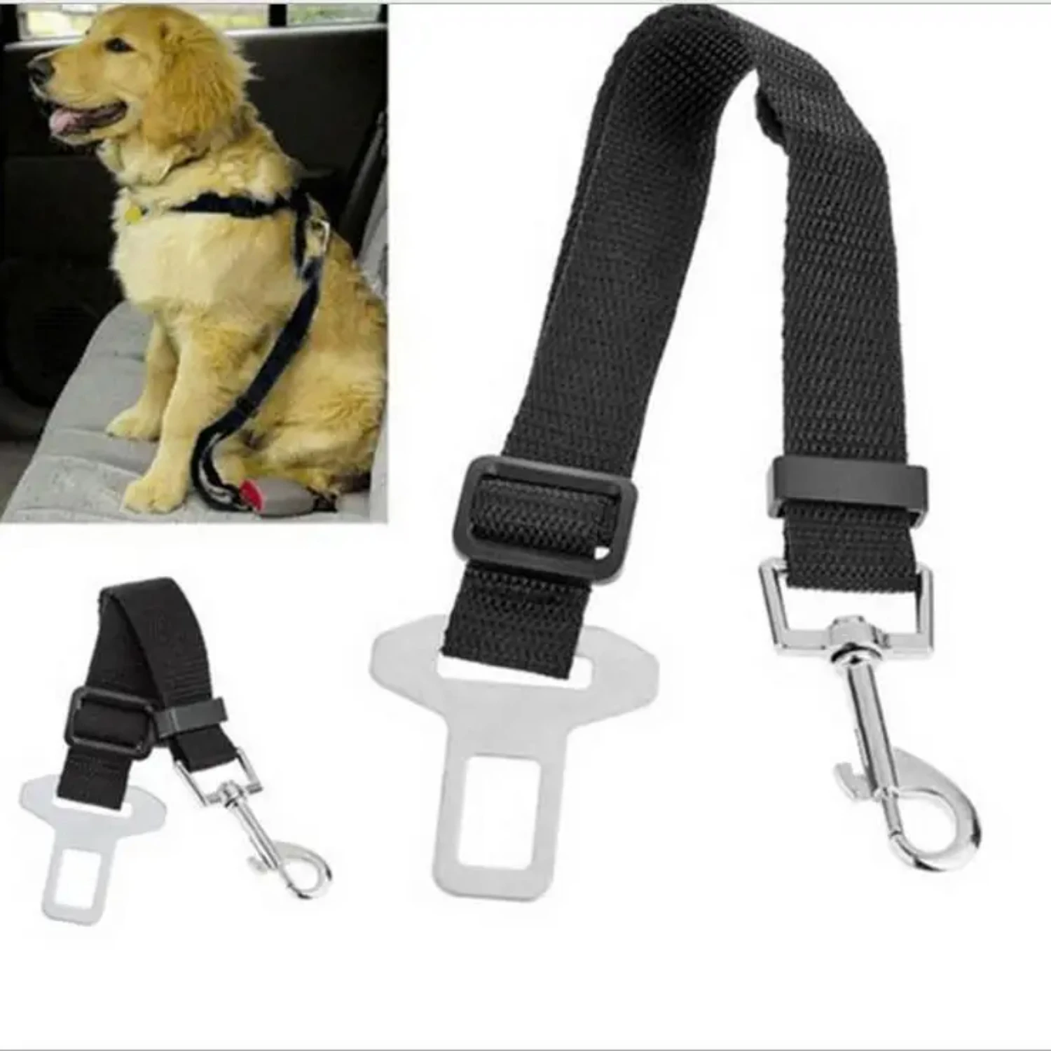 

Animal Dog Pet Car Safety Seat Belt Harness Restraint Lead Leash Travel Clip Dogs Supplies Accessories Travel seat covers