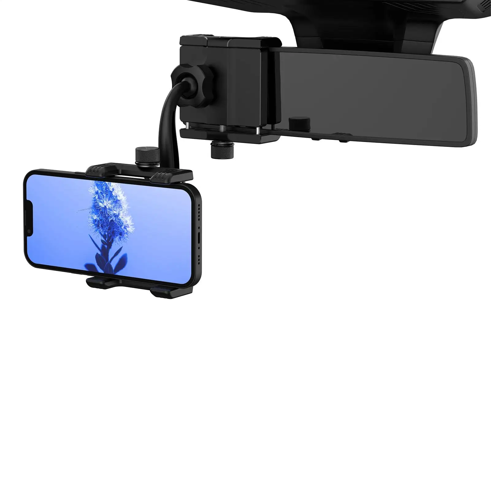 

Rearview Mirror Phone Holder For Car Rotatable Rear View Mirror Phone Holder Clip Bracket Stand Clamp For Dashboard Motorcycles