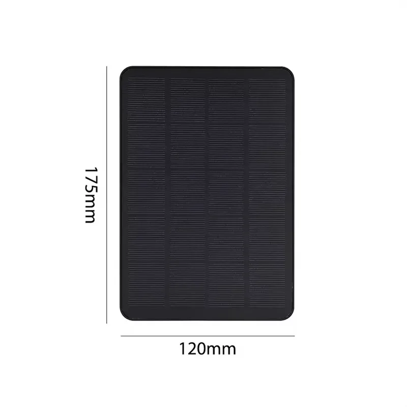 10W 5V Type-C Solar Panel Waterproof Charger, 360° Mount Solar Power Supply for Outdoor Security Camera Garden LED Light