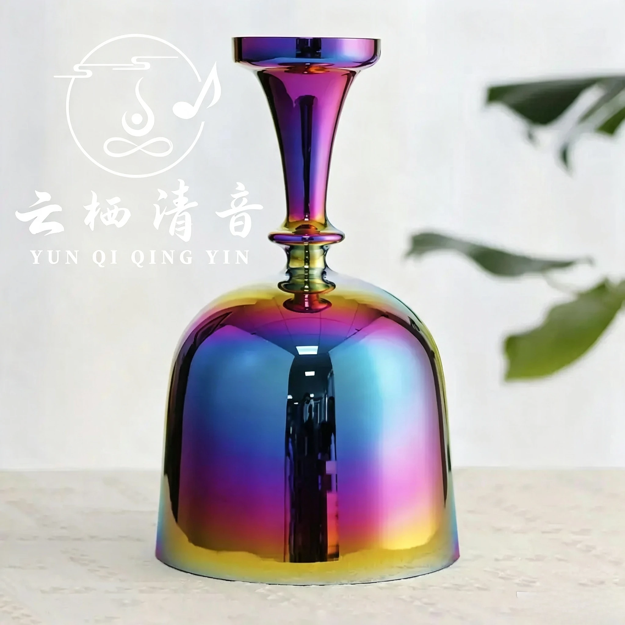 YUN QI QING YIN Colorful Crystal Chalice Bowl 432Hz 440Hz Optional Mindfulness Energy Bowl Spiritual Relaxation Sound Bath Anxiety Relief Healing Percussion Singing Bowl