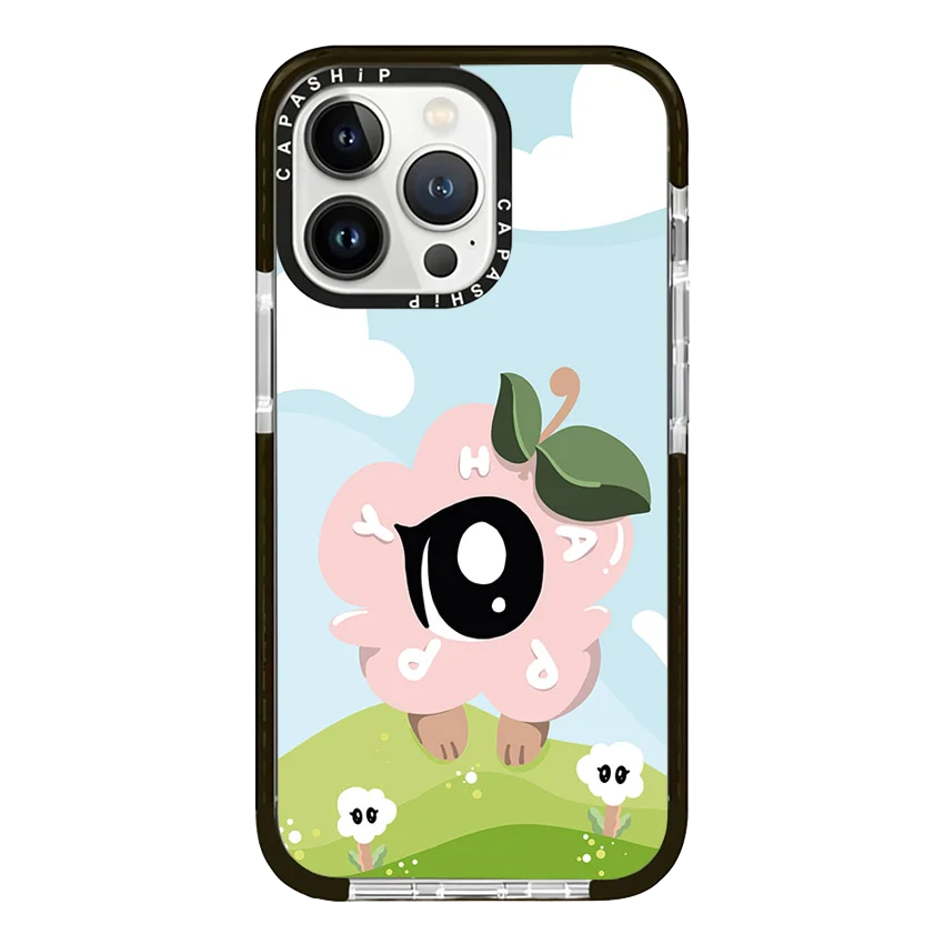 Etui Cute Eyes Cute Cartoon Cherry do iPhone'a 16 15 14 13 12 11 Pro X XS XR Max 7 8 Plus SE Miękka, wstrząsoodporna tylna obudowa z TPU