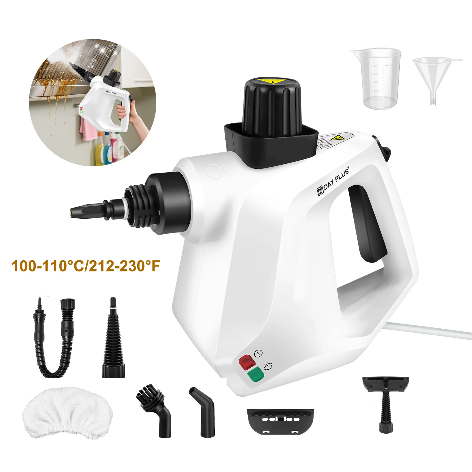 Nettoyeurs vapeur portatifs 400 ml, haute température, nettoyage multi-surfaces, pour climatiseur, hotte de cuisine, voiture