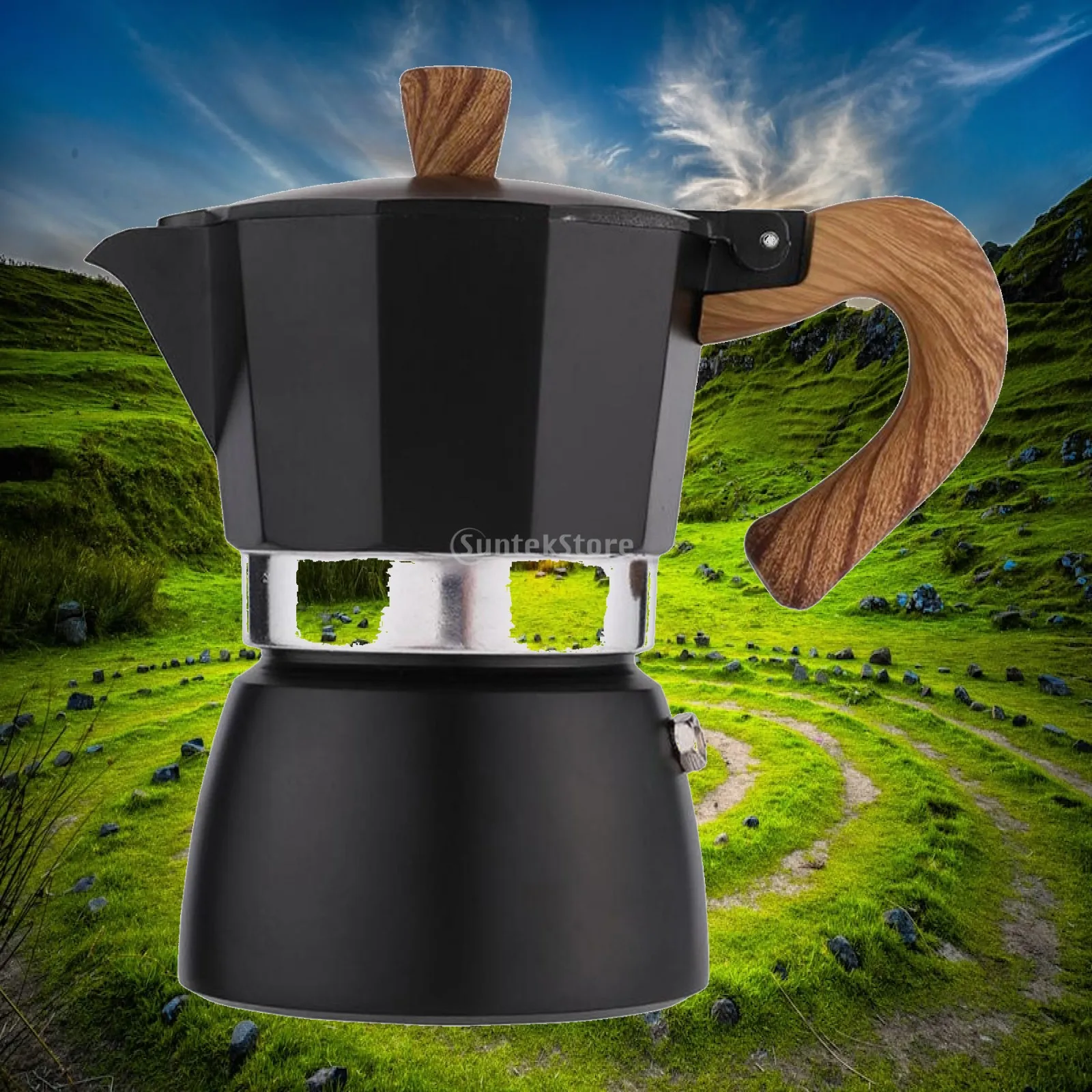 Camp Percolator Coffee - Cafeteira de Alumínio, Percolador Manual de