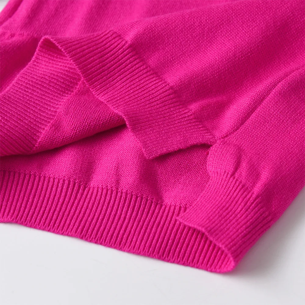 DXTON Children Sweater for Autumn Winter Girls Red Star Striped Pullover Knitwear Kids Knitting Pullovers Tops Children Clothes