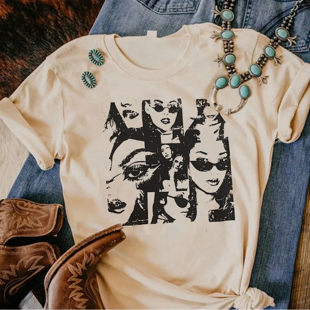 2000s Y2k Tops tshirt women anime funny comic t-shirts girl manga Japanese harajuku clothing