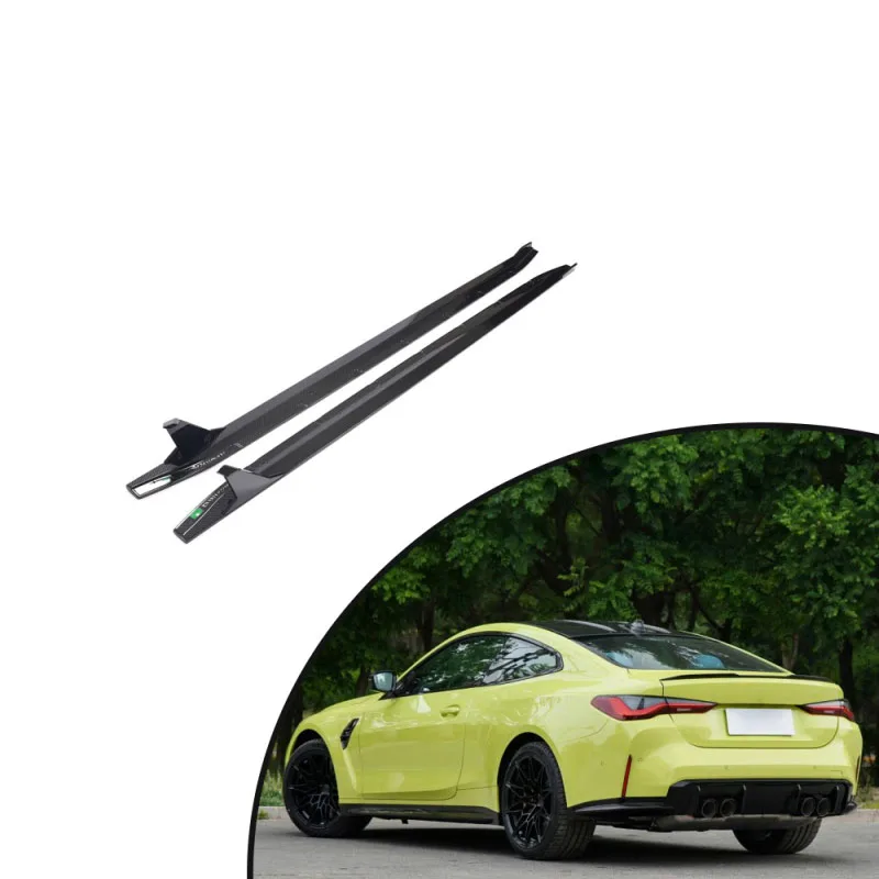 

For 2021-2022 BMW 4 Series G82 G83 M4 Coupe 2 Door Carbon Fiber Side Skirts Car Accessories