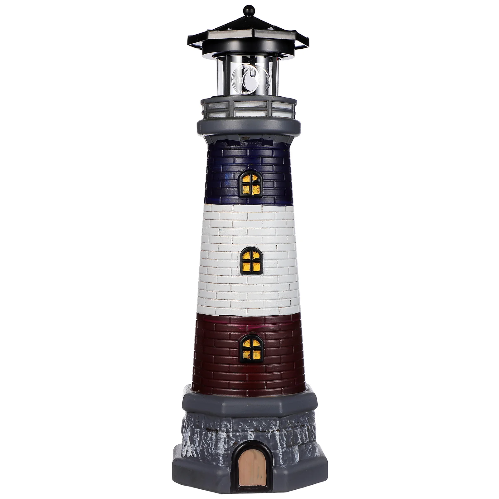 

Solar Garden Decor Resin Waterproof Outdoor Light For Yard Lawn Patio Pathway Lighthouse Nautical Ornament