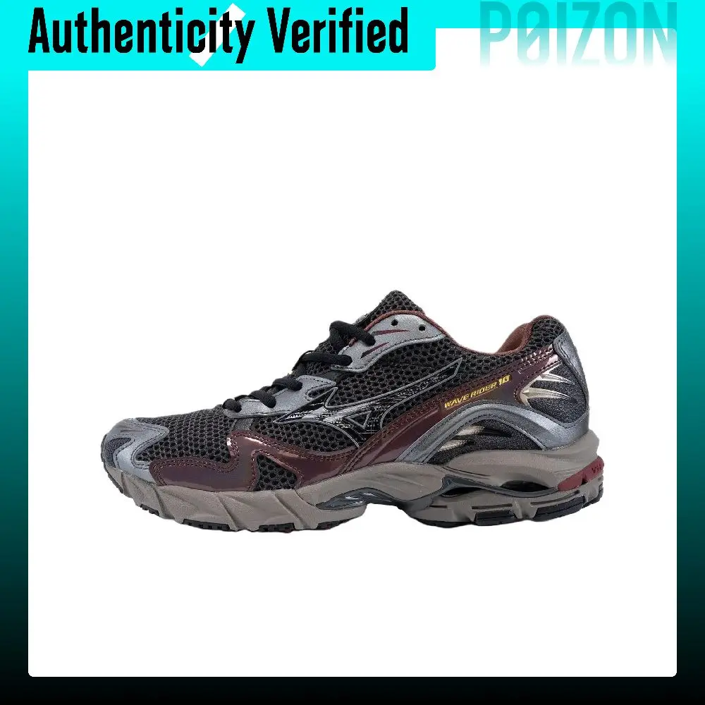 Mizuno Wave Rider 10 Cushioning Casual Running Shoes Unisex Black D1GA243112