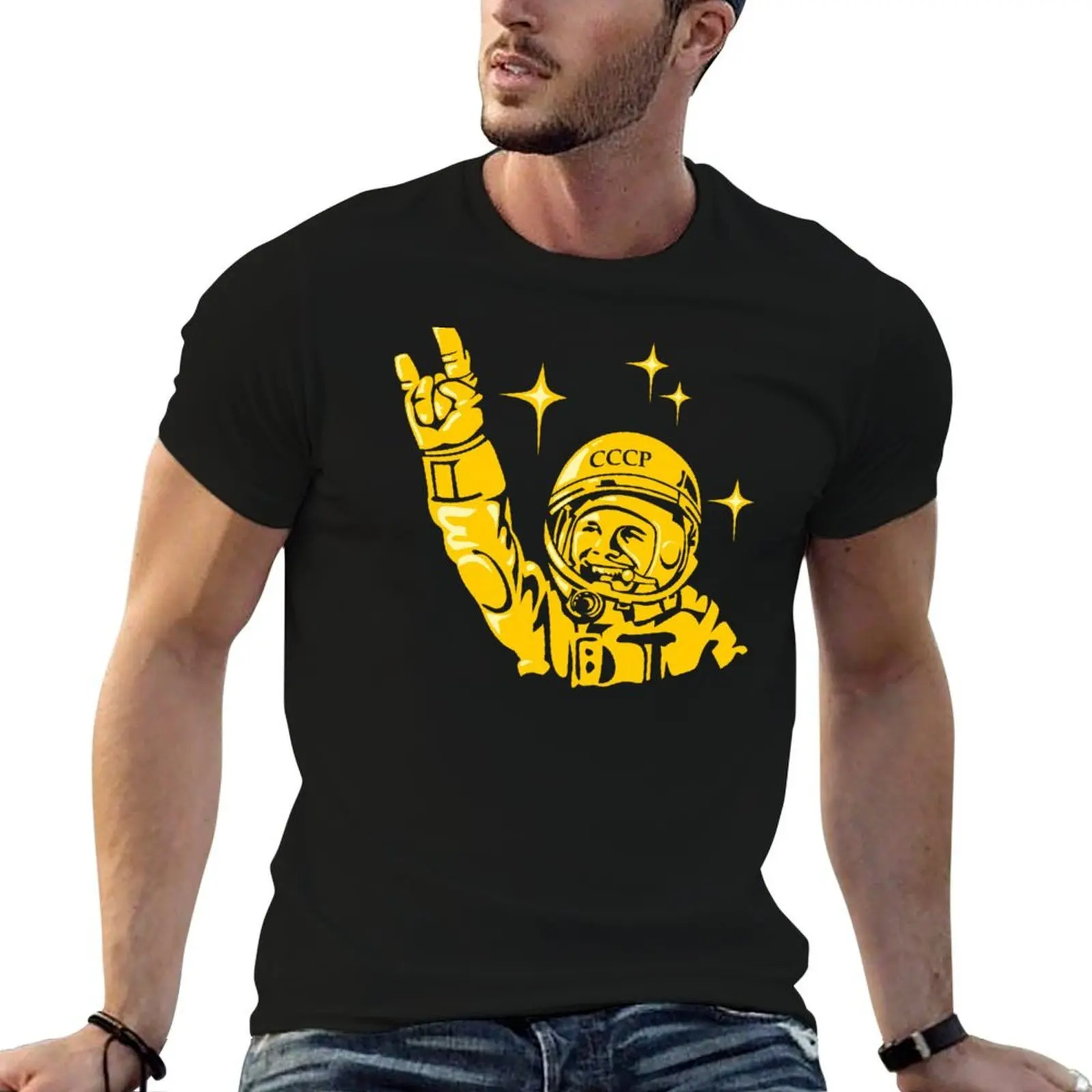 

Yuri Gagarin T-Shirt man t shirt heavy cotton man t shirts for men casual T-Shirt