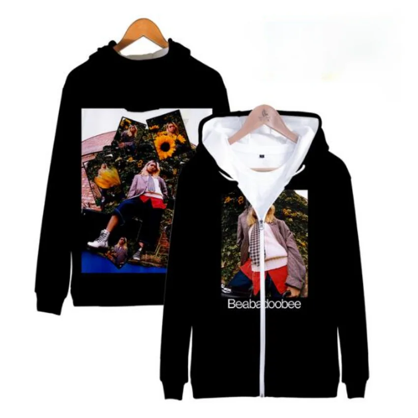 

Beabadoobee Merch 3D Print Oversized Zip Up Women/Men Hoodie Sweatshirt Streetwear Hip Hop Zipper Hooded Jacket Outerwear