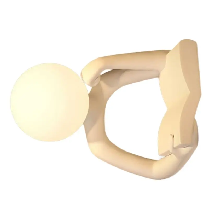A02M-Elegant Design For Bedroom Office Study Reading Lamp Night Light Modern Minimalist Abstract Figure Desk Decor White