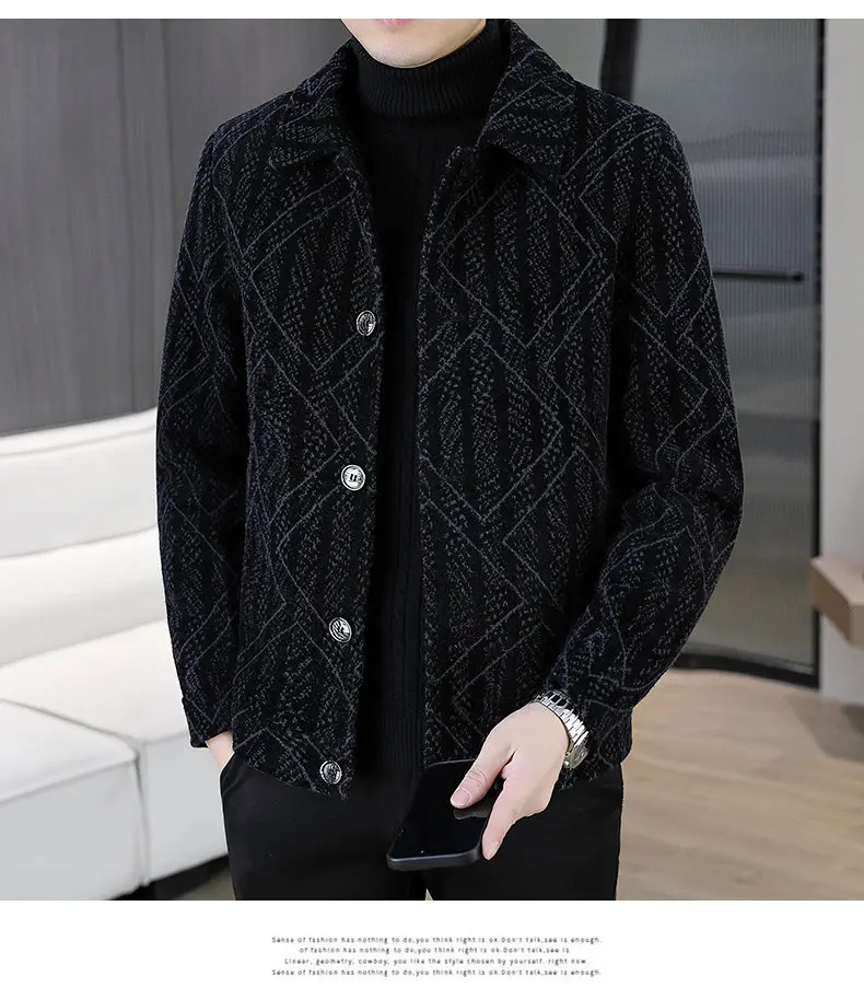 2026 Herbst Winter Herren Slim Fit Plüschjacken Jugend Streetwear Warme Kurze Fleece-Mäntel Kleidung Verdickte Winddichte Parkas – Detail 11