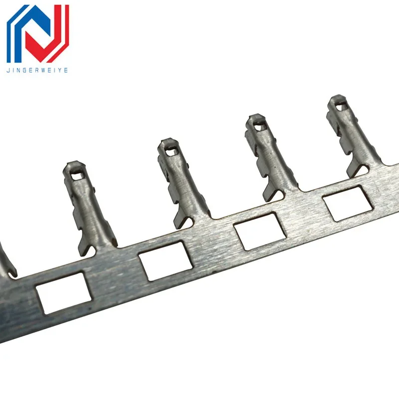 100pcs Zh1.5mm terminal Pitch 1.5mm Continuous Winding Terminal Languette Connector Cold Crimping Head Phosphor Copper Terminal