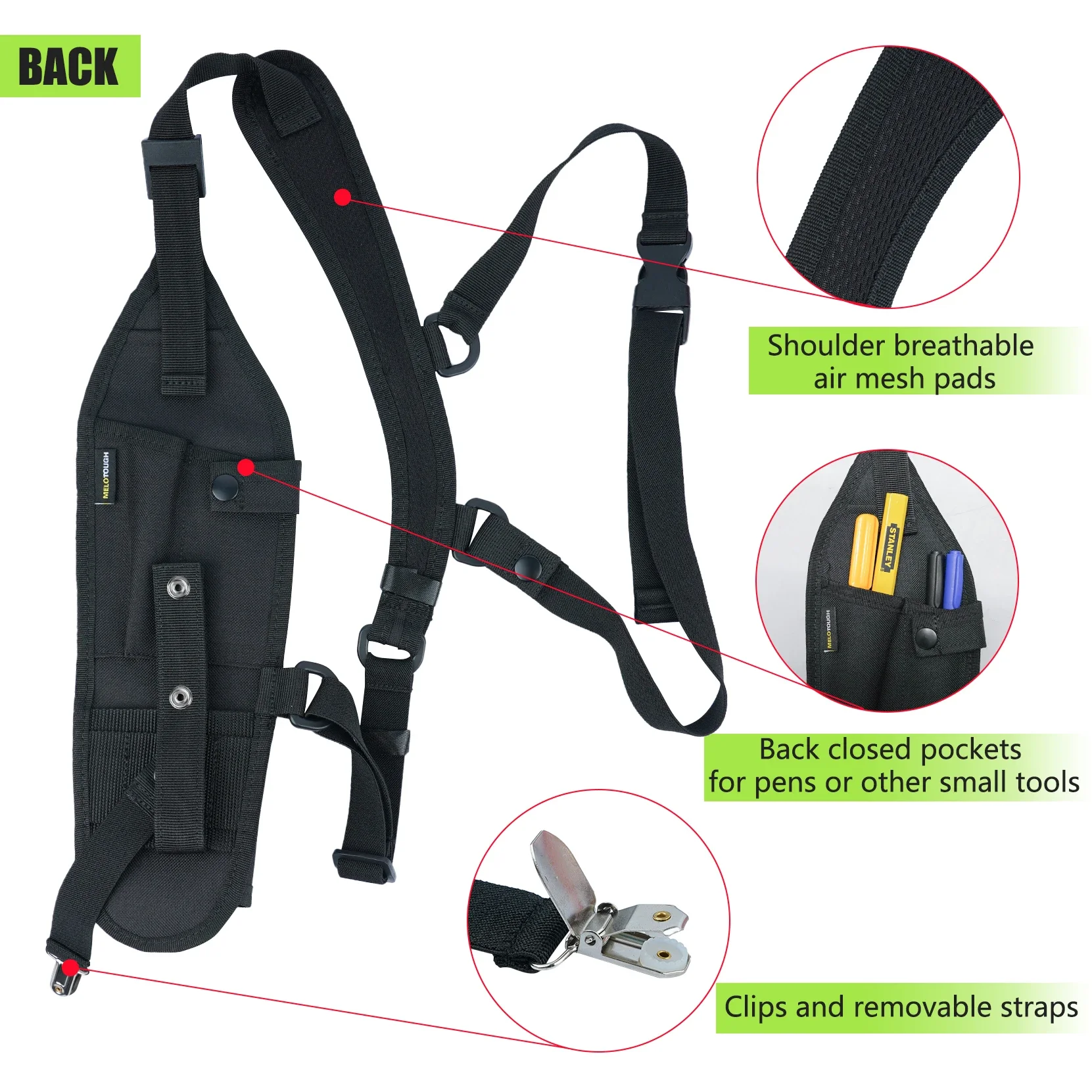 KUNN Universal Single Side Radio Shoulder Harness Holster,Two Way Walkie Talkie Holder for Motorola,Baofeng