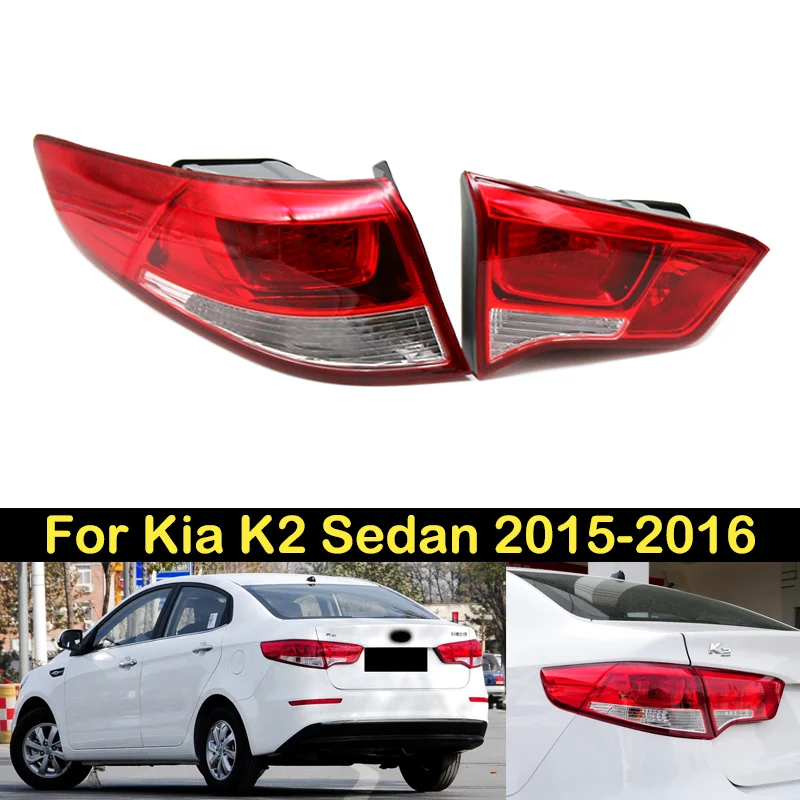 

DECHO для Kia K2 Sedan 2015-2016 задние фонари стоп-сигнал задний бампер задние фонари задний фонарь 68110047 АБ