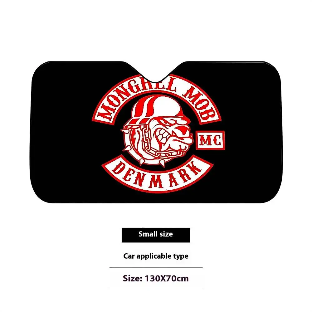 M-Mongrel-MobS كول سيارة ظلة الستائر 130x70 سنتيمتر سيارة ظلة غطاء الزجاج الأمامي UV حماية السيارات قناع اكسسوارات للسيارات