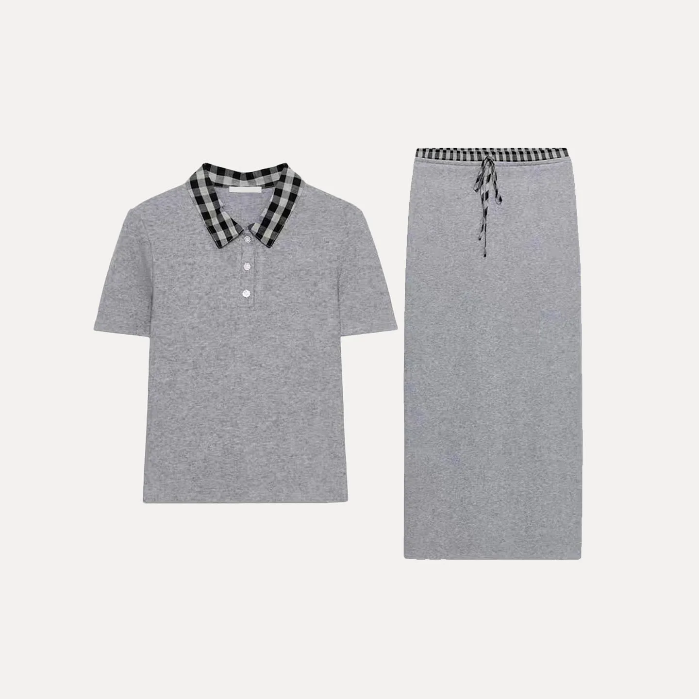 Z レディース ファッションセット 2025年秋シーズン オルトスヴェ プリーツミディスカート ベルト付きデザイン カラースプライシング スレ