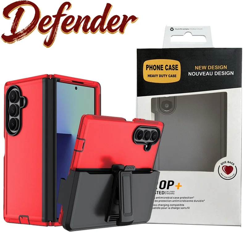 

Rugged Hybrid PC+TPU OTT-Box Rugged Defender Shell For Samsung Galaxy Z Fold 7 6 5 4 Armor Enhanced Anti-drop Protect Back Cover