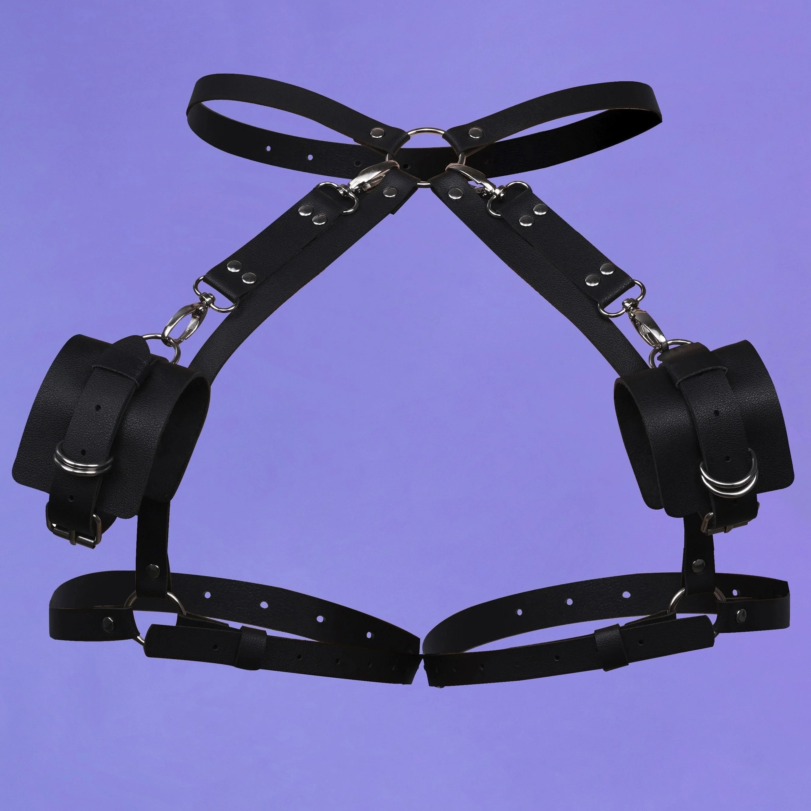 يجب اقتناؤه للعب الأدوار الحميمة للنساء، وفن عبودية على طراز فاسق، وأساور دائرية قابلة للتعديل وأشرطة الفخذ #4