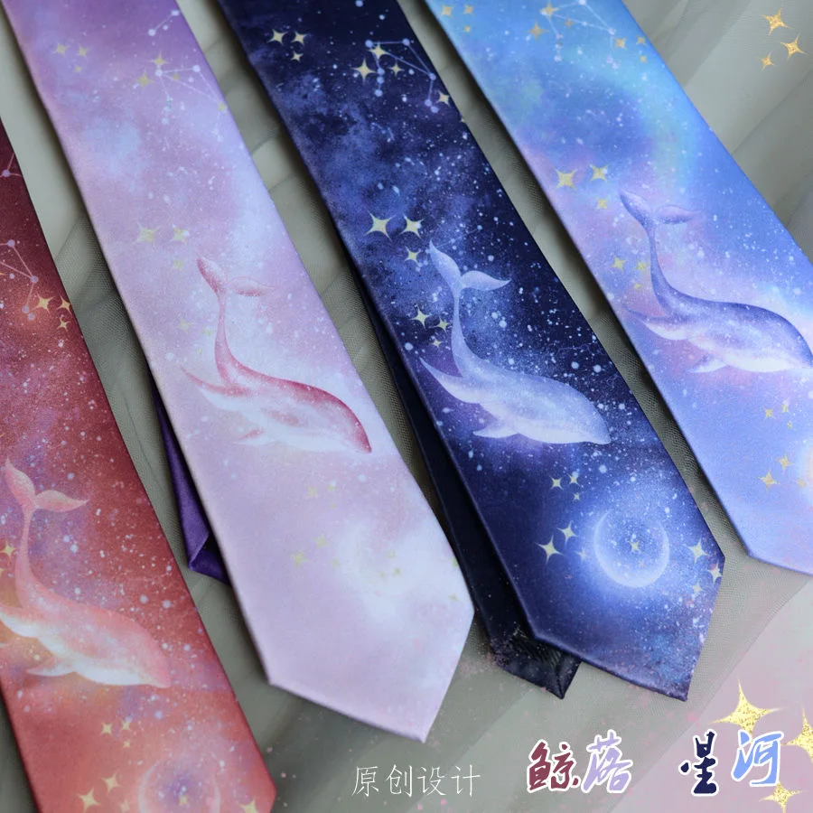 Anime Tie Cosplay Cothing Accessoires Jk Uniform Prop Walvis Student Harajuku Kawaii Lolita Meisje Vrouwen Gift