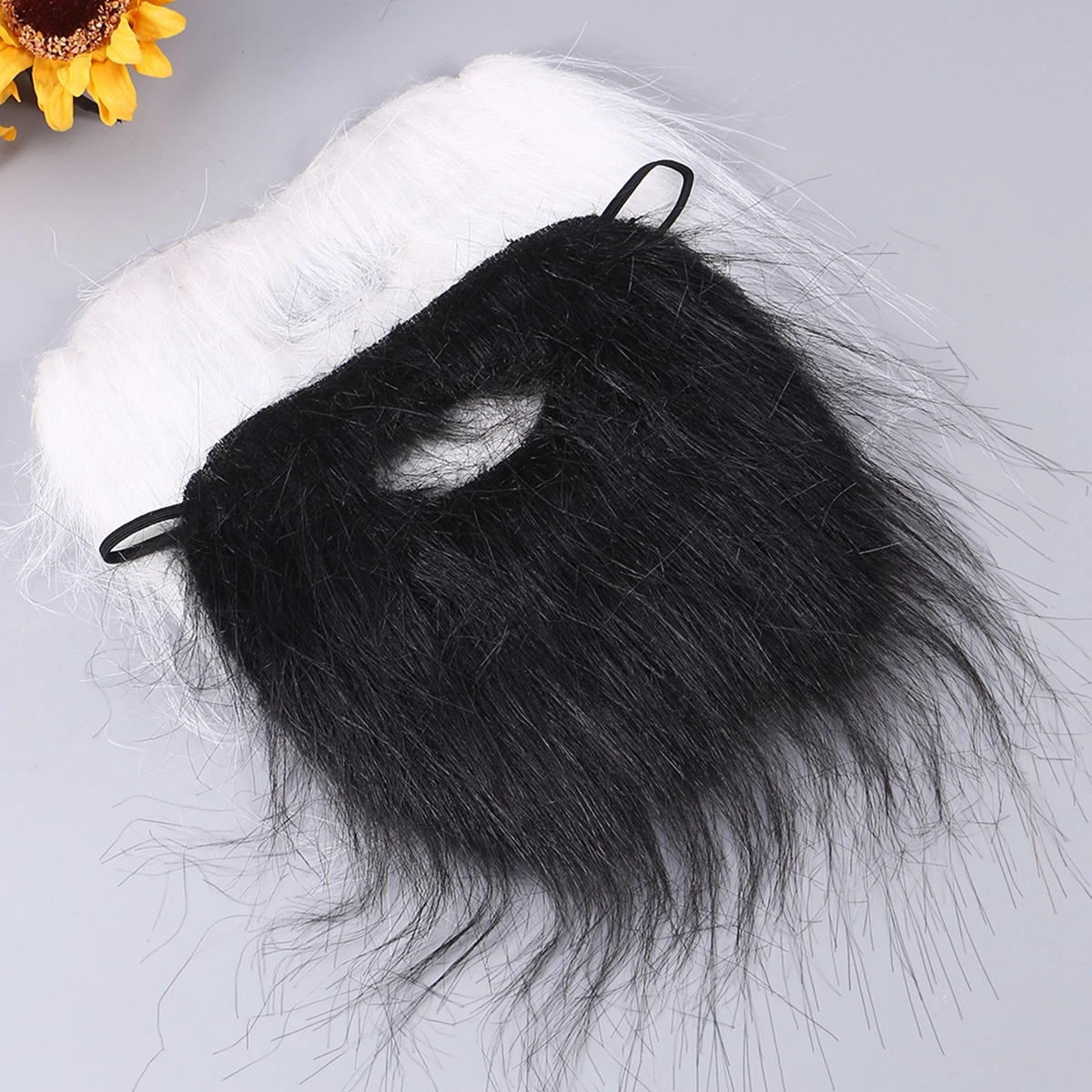 

2pcs False Beards Self Adhesive Cosplay Mustache Realistic Durable Halloween Stage Party Props Simulation Beards Gifts