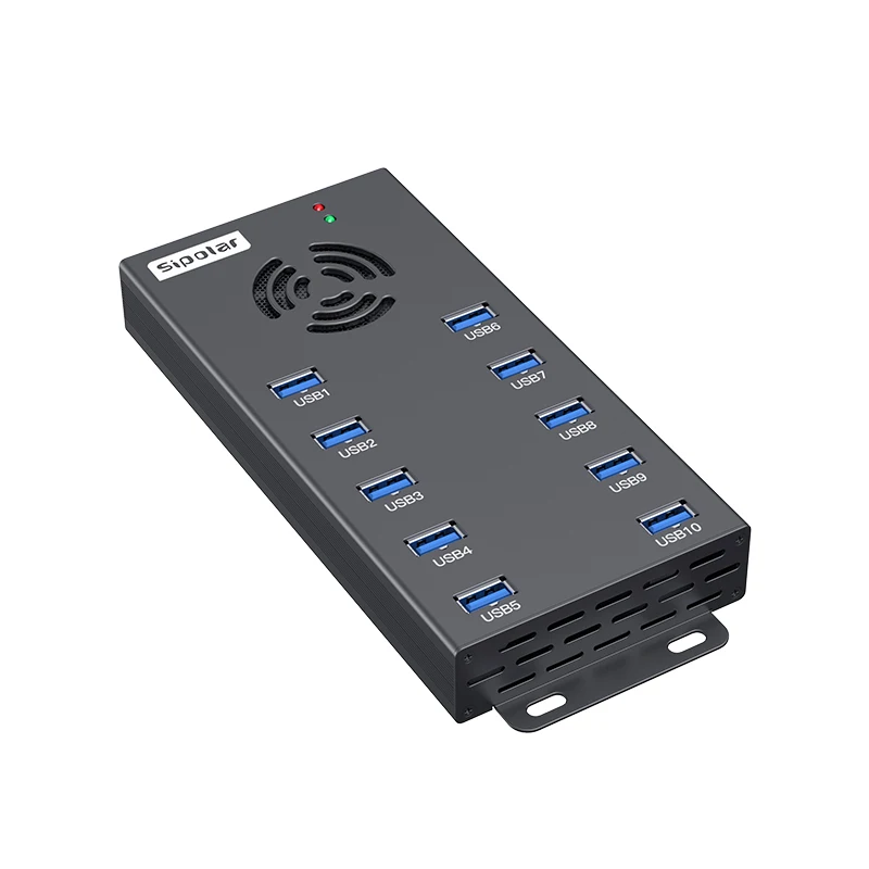 

Sipolar A-423 USB Hub 3.0 Adapter 10 Ports Hub Portable USB Splitter for Computer