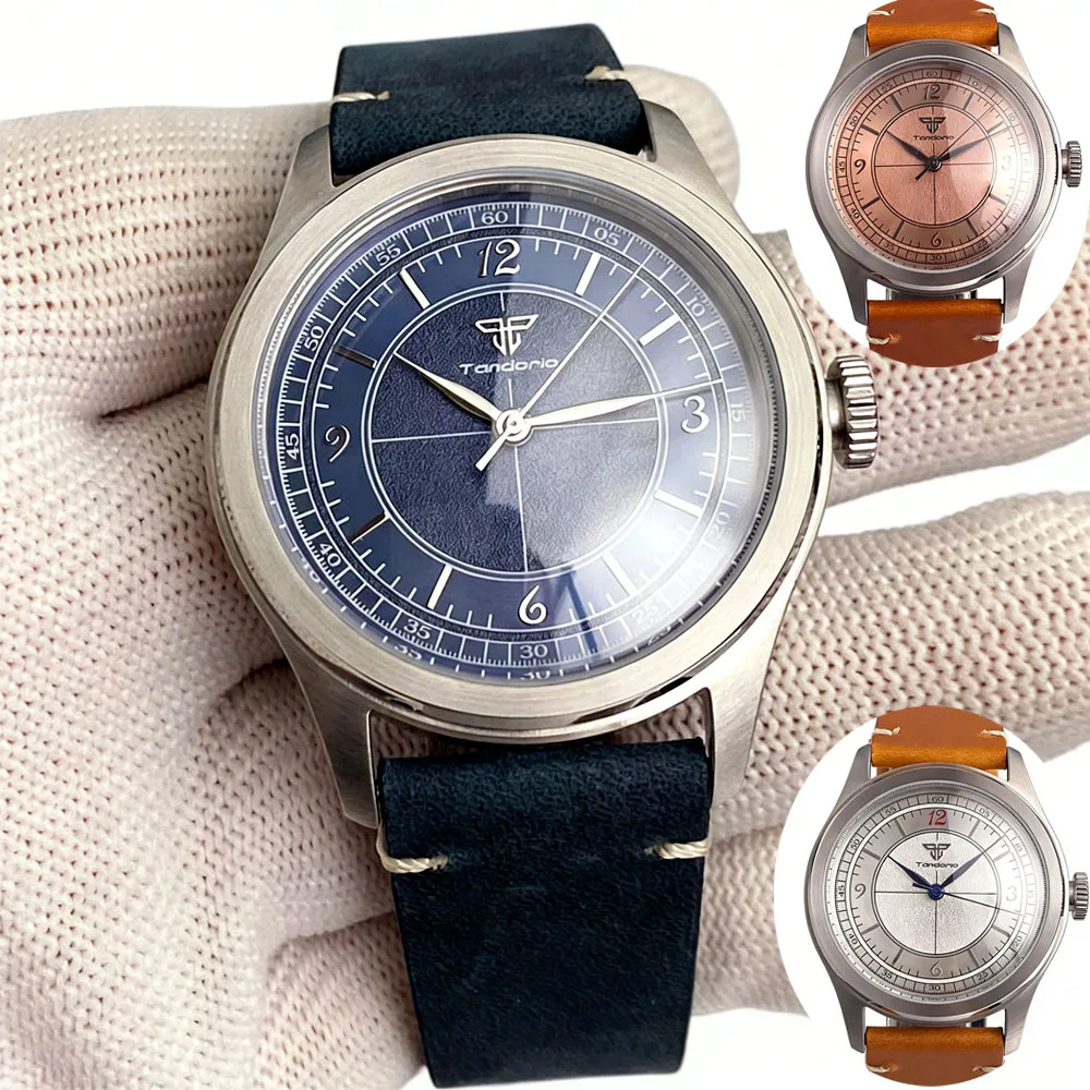 Retro Tandorio Automatic Watch 38mm Sapphire Glass NH35 Japan Movement
