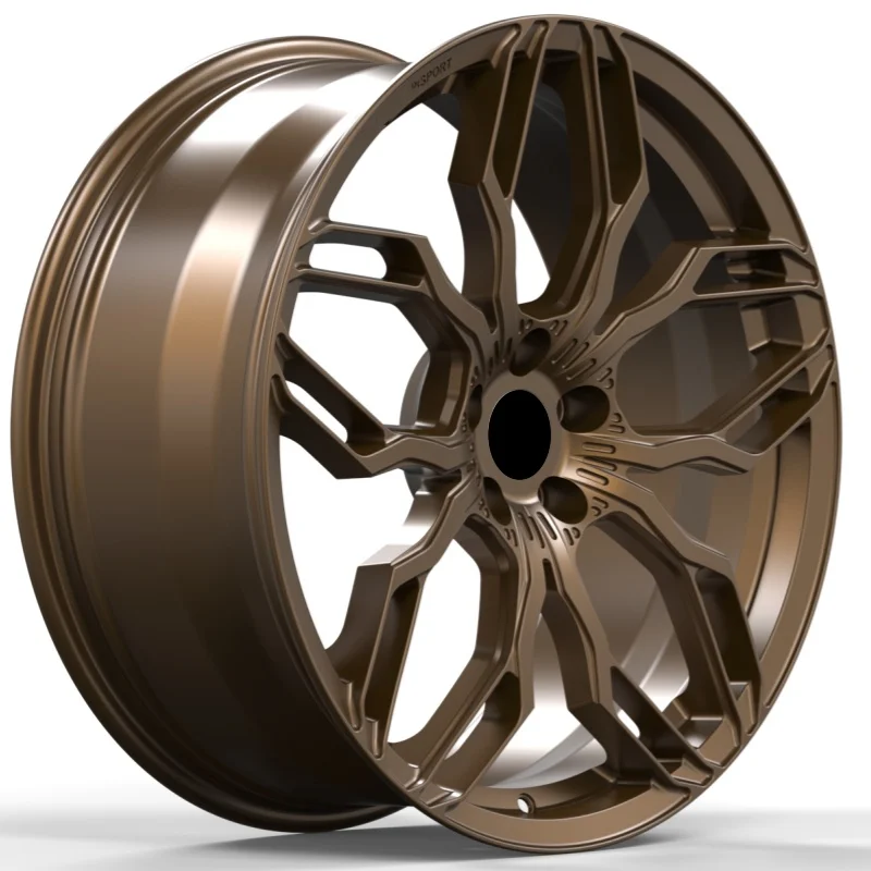 Custom Bronze Five Spoke Forged Aluminum Wheels 25mm/30mm/40mm ET 5x112 5x114.3 18-22 Inch Premium Sport Car Rims