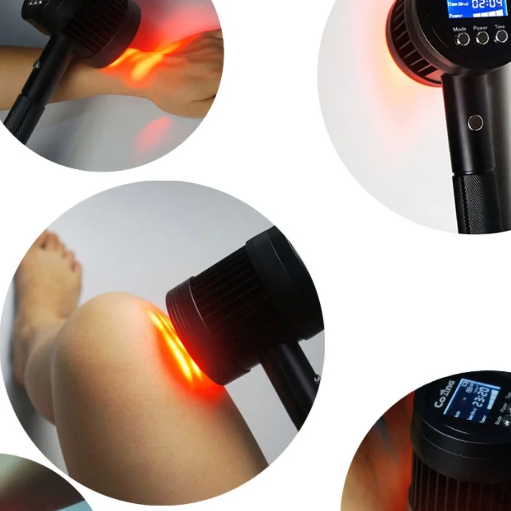 1760mW 650nmx19+808nmx6 Handheld Cold Laser Therapy Device for Pain Relief for Knee Pain Tmj for Human and Pets