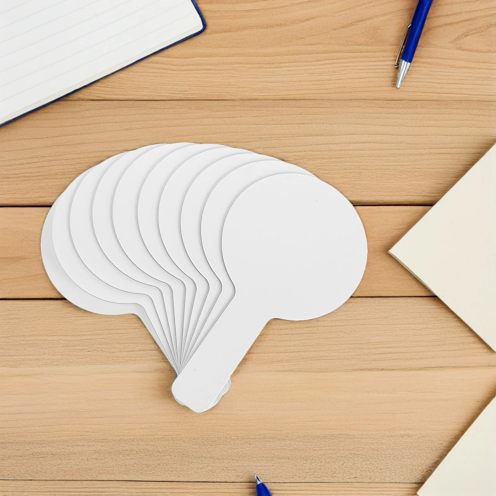 20 قطعة من الألواح البيضاء المحمولة ذات الوجهين والمسح الجاف والمجاذيف الصغيرة المحمولة لألعاب التصويت في الفصول الدراسية والمزاد