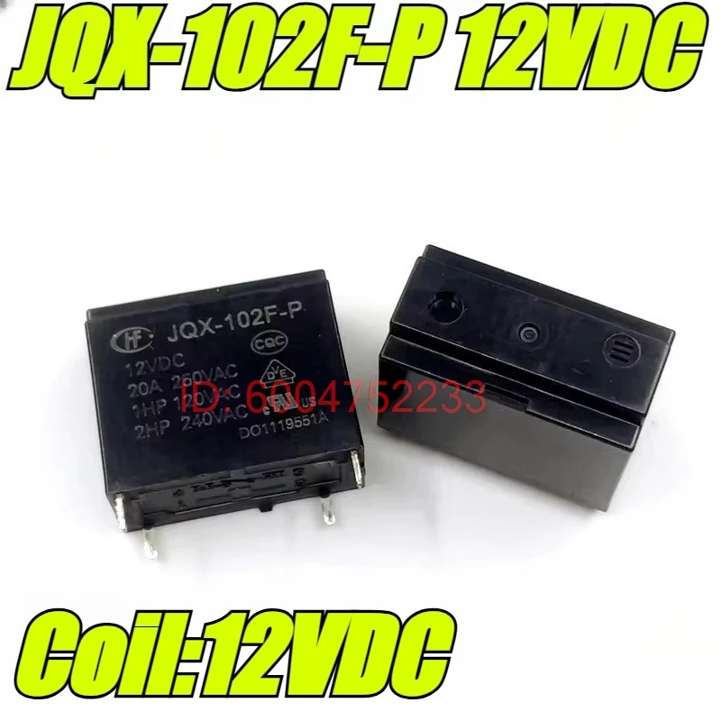 （Brand New Original）5pcs/lot 100% original genuine relay:JQX-102F-P 12VDC 4pins 20A G4A-1A-PE Air conditioning main board relay
