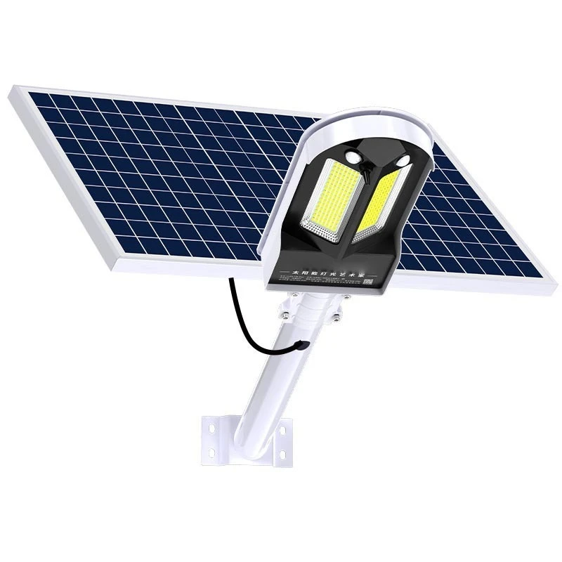 180° Wide Angle Solar Street Light, Dual Head Motion Sensor with Waterproof & Lightning Protection for Backyard Driveway