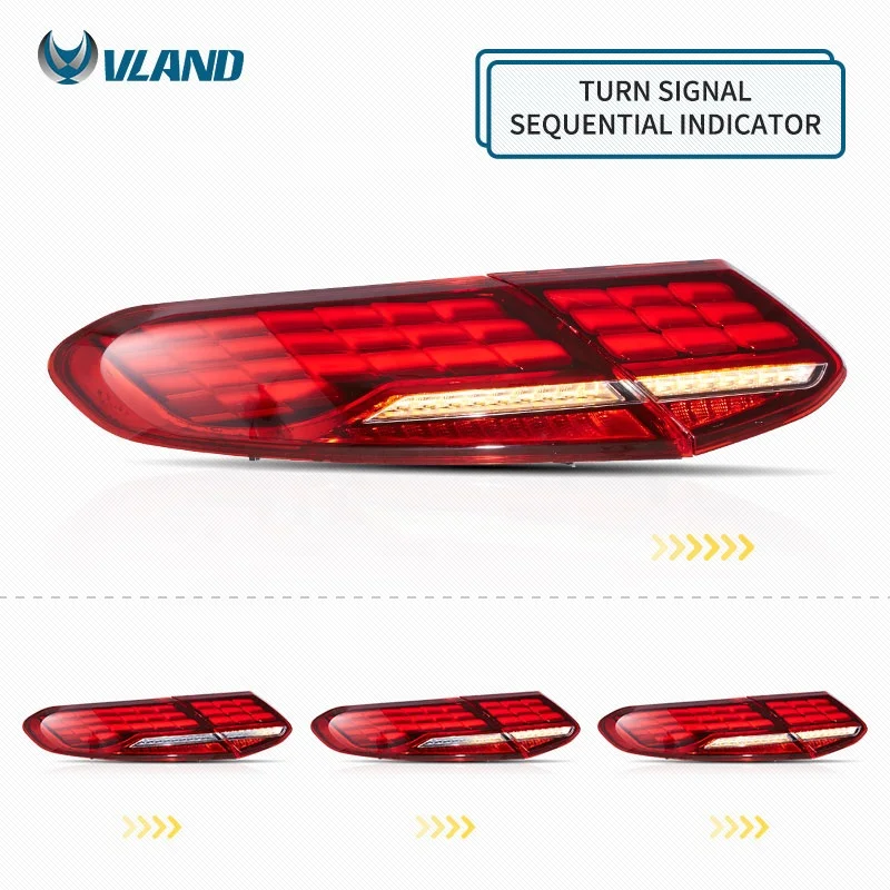 VLAND Factory Full LED nuevo estilo luces traseras LED 2016-2021FOR BENZ CLASE C Plug-and-Play impermeable