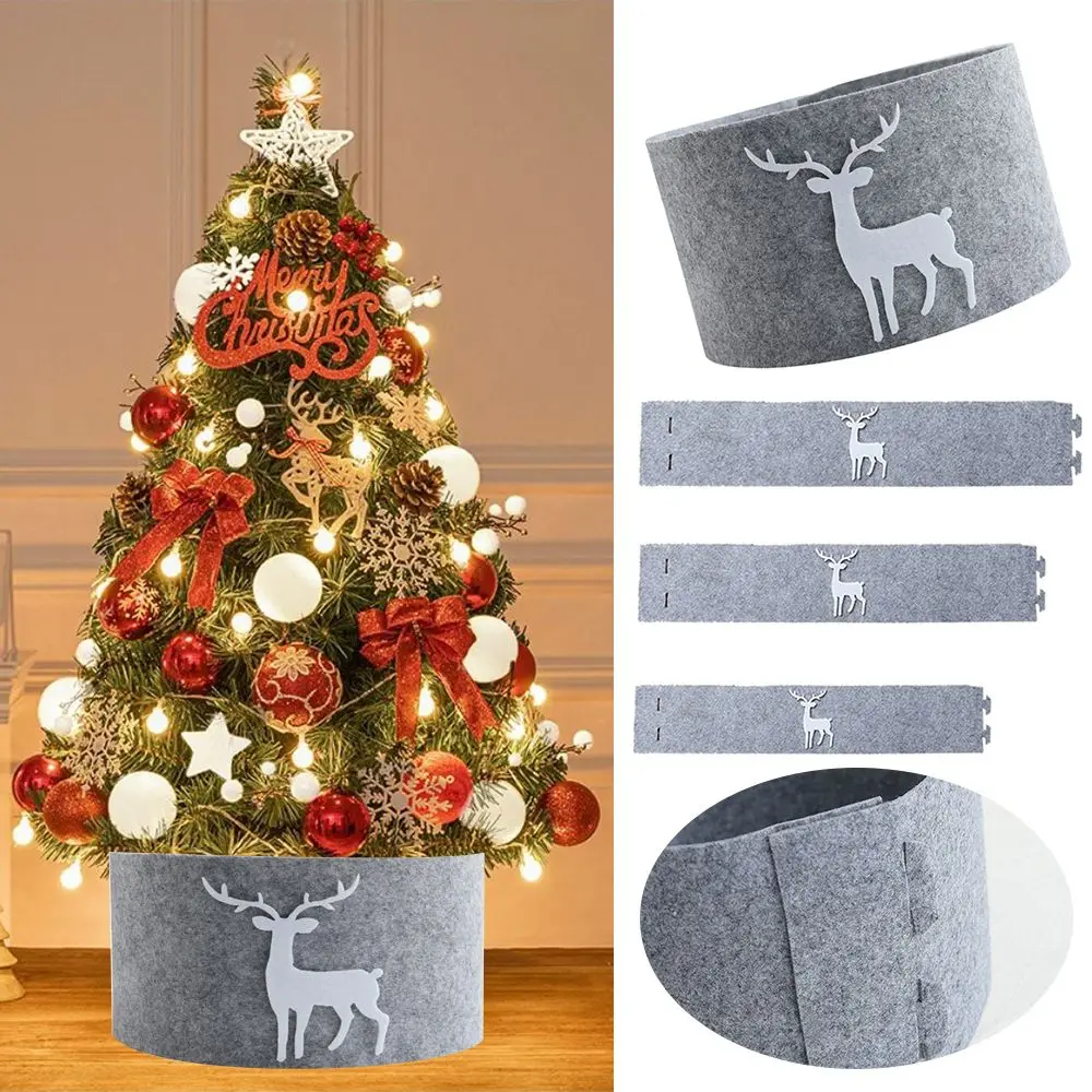 Party Decoration Home Decor Floor Mat Xmas Tree Cover Christmas Trees Skirt Tree Skirt Apron