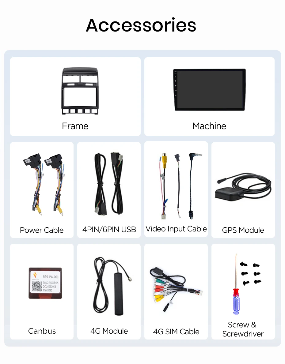 Android Autoradio für Volkswagen Touareg 2002-2010 Multimedia System DSP SWC RDS GPS FM BT