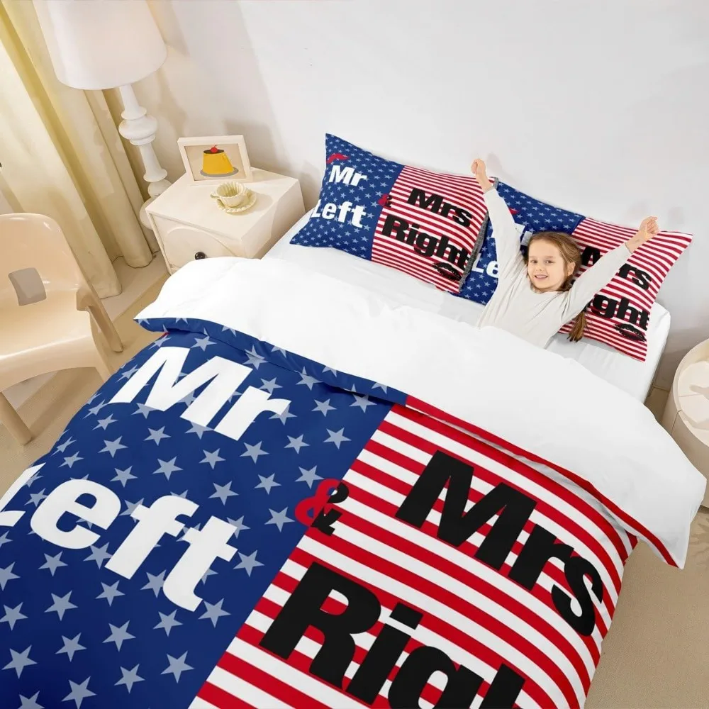 3pcs Bedding Set Print Comfortable Duvet Cover King Queen Twin Single Size Bithday Gift Bedroom Decoration
