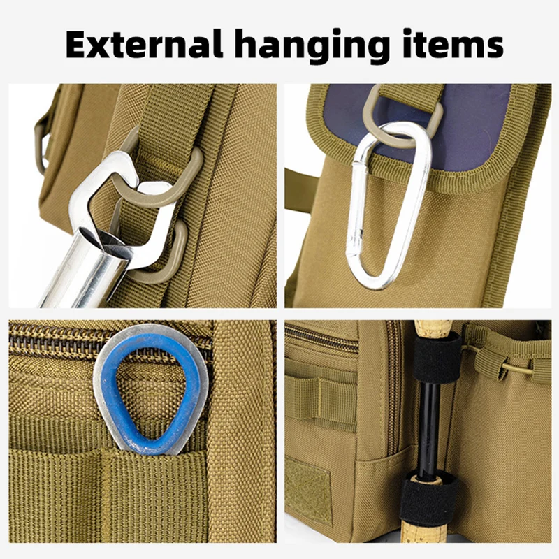 Riñonera táctica Molle multifuncional para pesca y senderismo - imagen 3