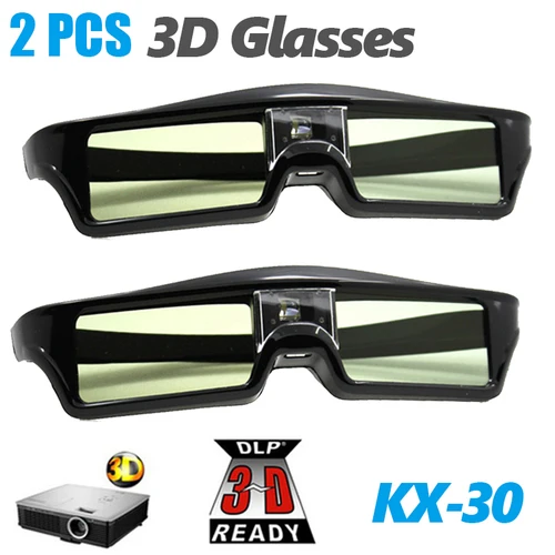 2 uds gafas 3D DLP-LINK obturador activo Universal para proyectores Xgimi Z4X(H1/Z5 Optoma Sharp LG Acer H5360 Jmgo BenQ w1070