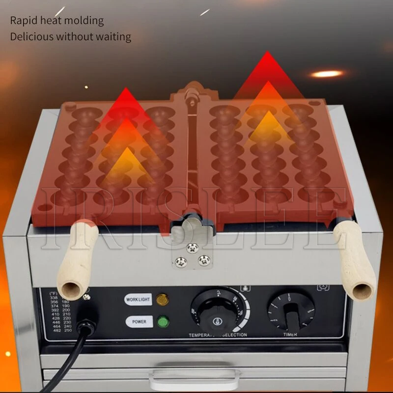 Máquina comercial de bolo de ovo, elétrica, lançamento de calor, corda de cabaça, máquina de pastelaria, ovo circular