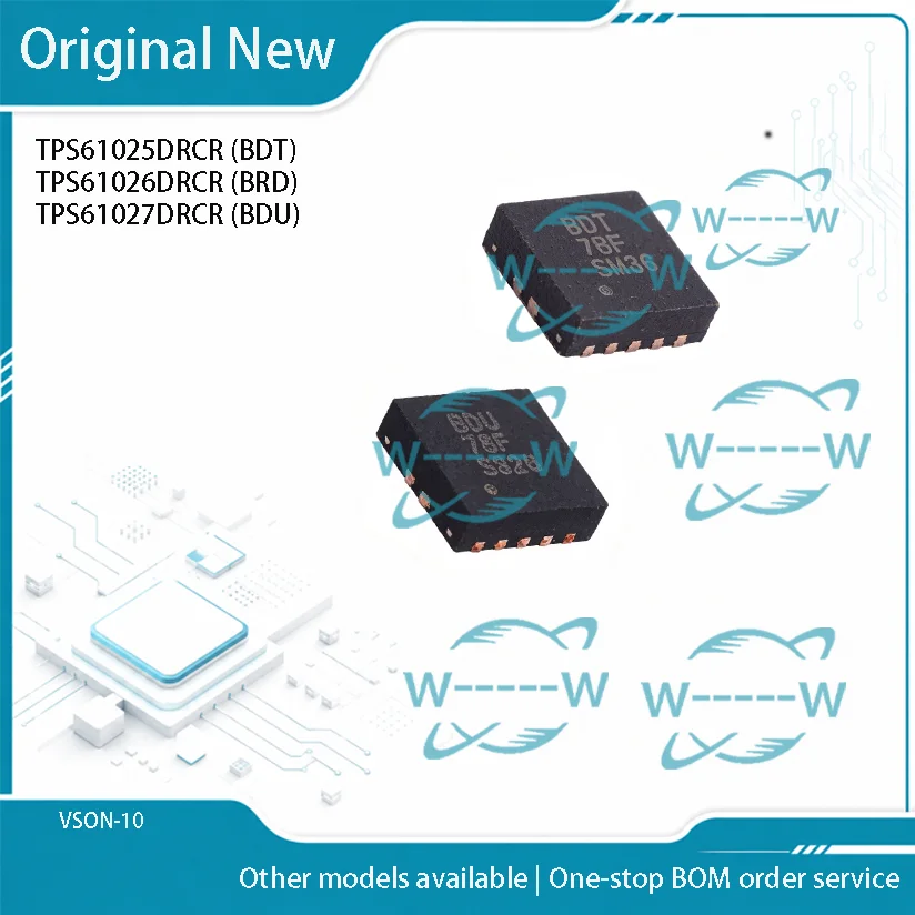 5-50 PCS)NEW TPS61025DRCR BDT TPS61026DRCR BRD TPS61027DRCR BDU TPS61025 TPS61026 TPS61027 VSON IC CHIP